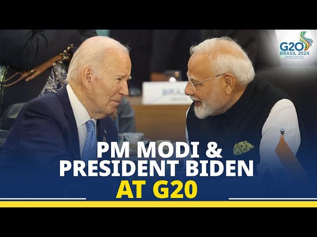 PM Modi meets US President Biden at the G20 Summit