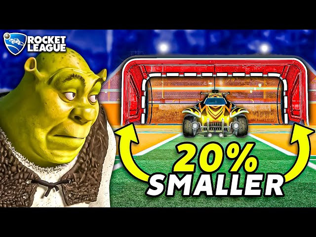 I SECRETLY made the goal SMALLER... he never noticed (Rocket League Prank)