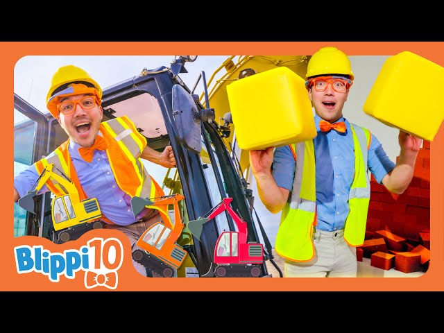 Blippi's Top 10 Construction Adventures | Educational Videos for Kids