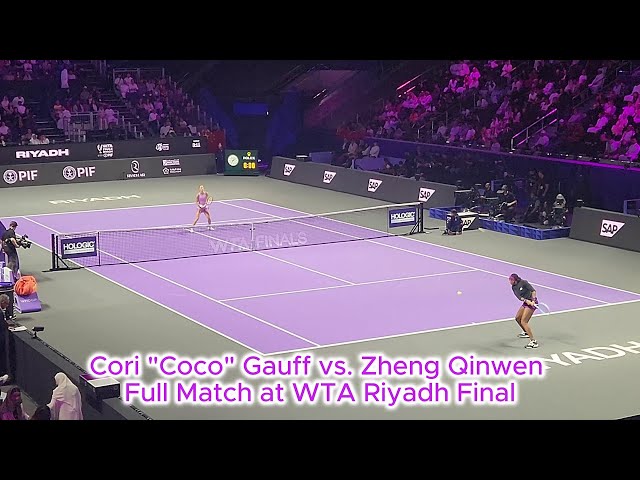 Coco vs. Zheng Full Match Championship Game @WTA Riyadh Finals