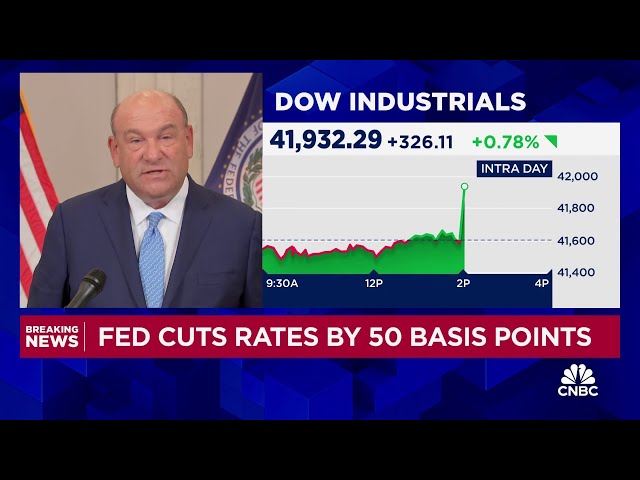 Federal Reserve cuts rates by 50 basis points