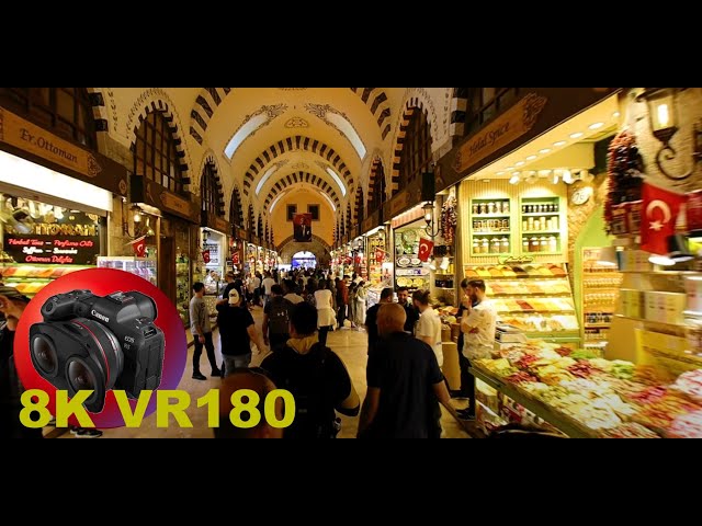 INSTANBUL SPICE MARKET also known as Egyptian Bazaar (Mısır Çarşısı) TURKEY 8K 4K VR180 3D