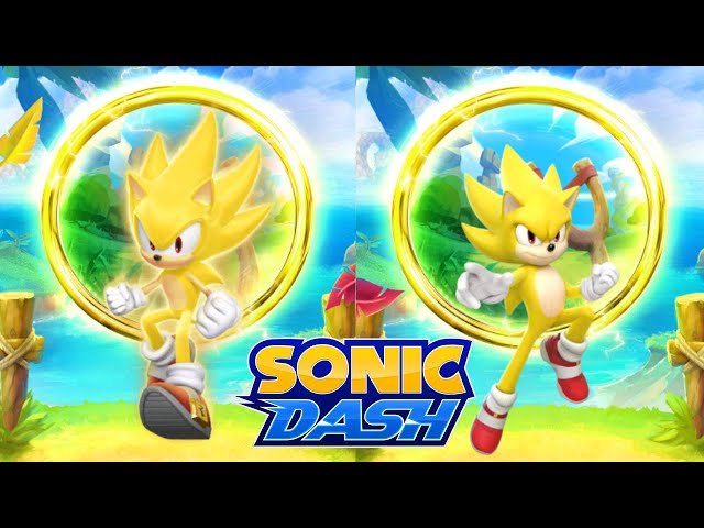 Sonic Dash Gameplay 2024 - SUPER SONIC VS MOVIE SUPER SONIC