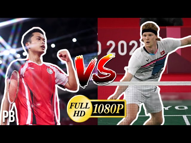 [1080P60FPS] ~ Anthony Ginting VS Anders Antonsen ~ Tokyo 2020 Olympics ~ Quarter-Final HIGHLIGHTS