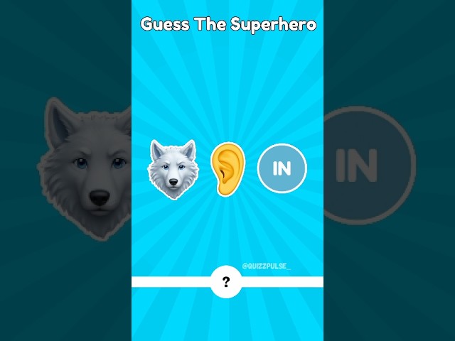 Guess The Superhero By Emoji🦸🏻‍♀️🤔 | Superhero Quiz #shorts #superhero #marvel