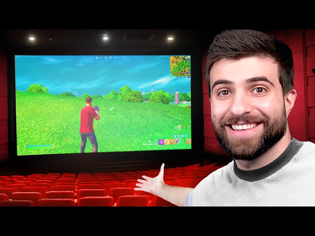 I Bought EVERY SEAT in a Movie Theater to Play Fortnite!