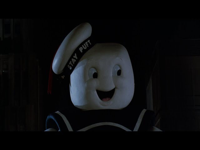 Ghostbusters 1984 Stay Puft Marshmallow Man scene 4K