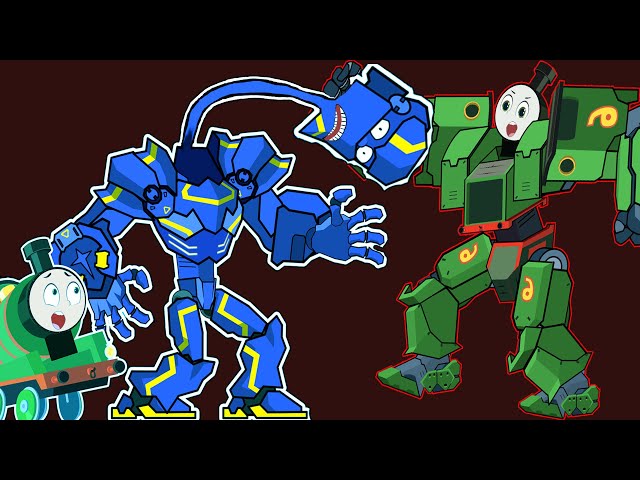 Diesel VS Percy and Goliath | Train Robots Battle #solomixgame