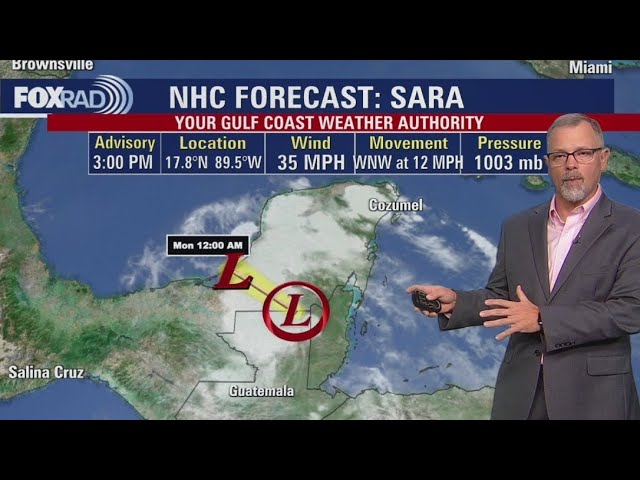 Tropical Storm Sara downgrades to Tropical Depression | Tropical Weather Forecast