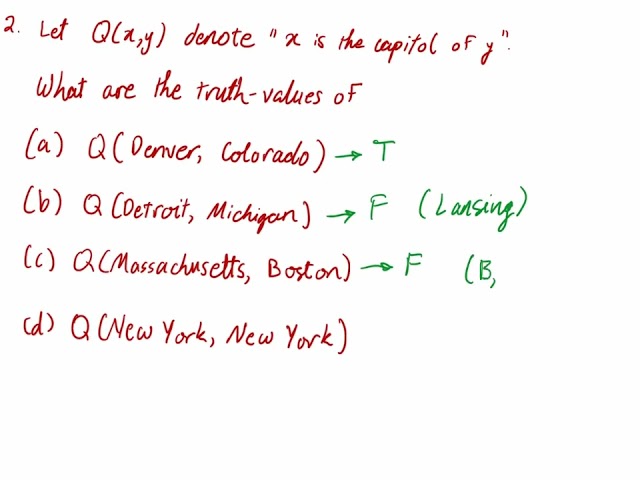 Discrete Math - 0023 - C1S4 Solutions to Predicate and Object Exercises