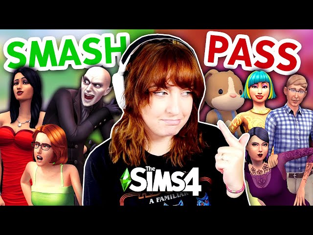 A thoroughly unhinged game of The Sims 4: Smash or Pass