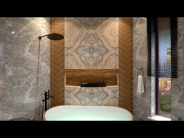 ديكور داخلي لحمام على الطراز المودرن  Modern bathroom interior décor