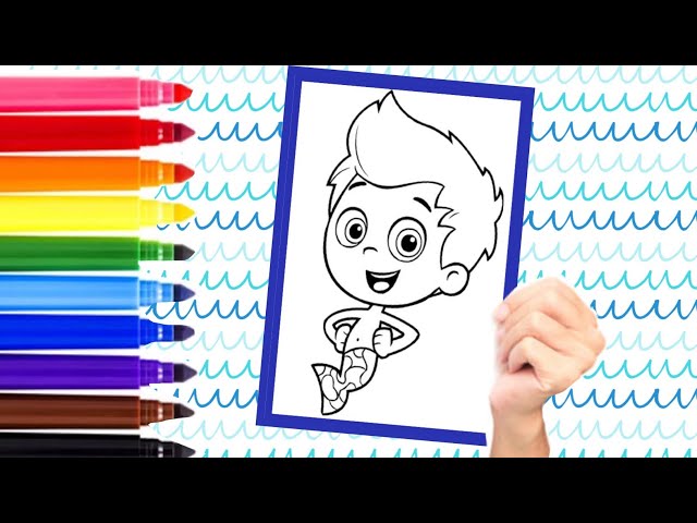 Bubble Guppies Gil Coloring Page- Nickelodeon Nick Jr. | let’s learn and color