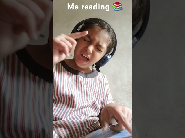 Me reading 📚 hindi poem in class