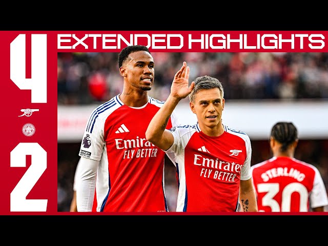 INJURY-TIME GOALS SEAL WIN! | EXTENDED HIGHLIGHTS | Arsenal vs Leicester City (4-2) | Premier League