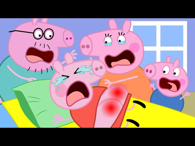 Mommy, Daddy Pig Look!! Peppa Pig Has a Swollen Butt - Peppa Pig Funny Animation