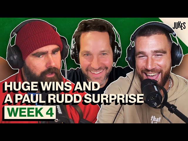 Best Tight Ends, Bad Media and Birthdays with Paul Rudd | New Heights w/ Jason & Travis Kelce | EP 5