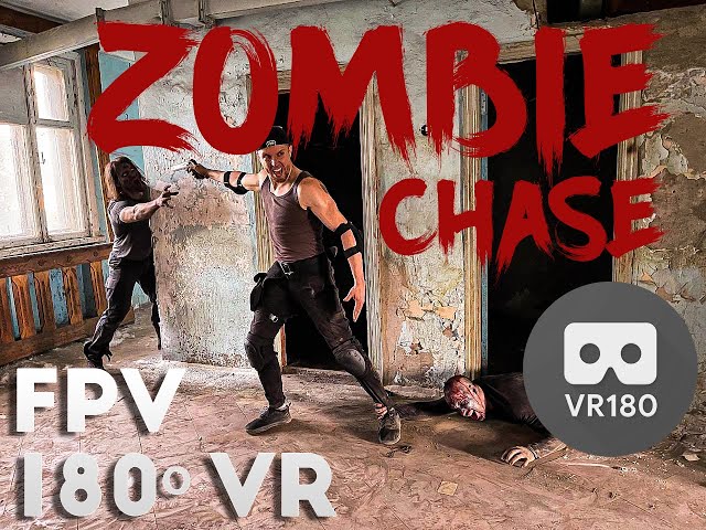 #VR180  🆅🆁 ZOMBIE ACTION CHASE | POV | 180 VR 3D Experience | FPV