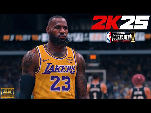 LeBron Meets Wemby and the Spurs at the Cup! | NBA 2K25 In-Season Tournament Mode | Lakers vs. Spurs