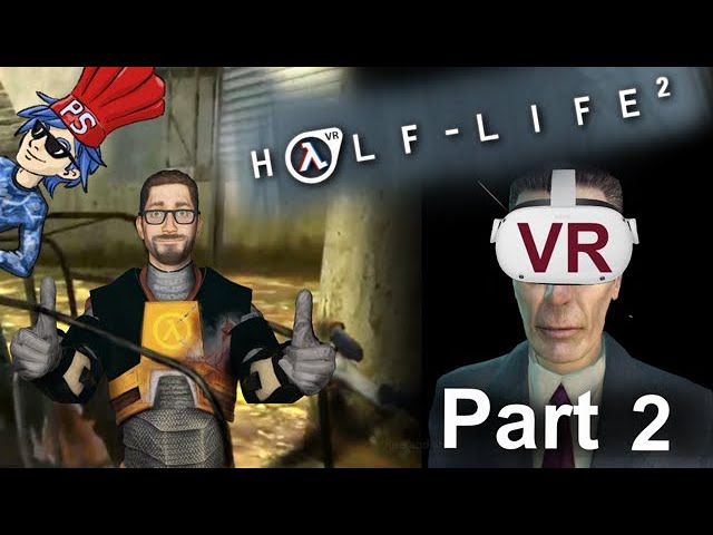 Driving the air boat in VR! Half Life 2: VR part 2