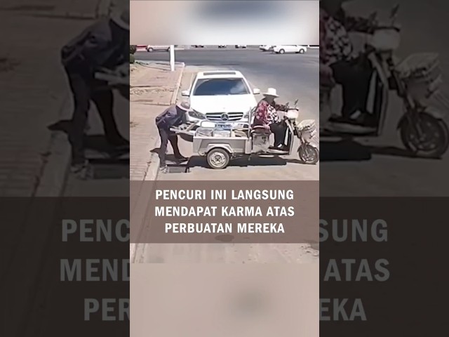 Pencuri Besi Bernasib Sial Karena Perbuatannya Sendiri #shorts