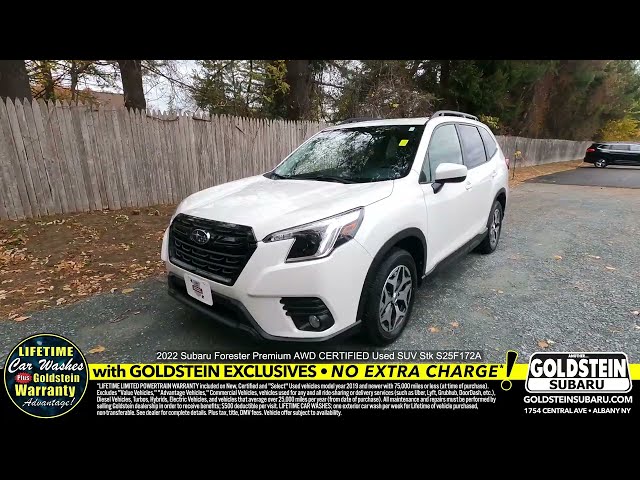 2022 Subaru Forester Premium AWD CERTIFIED Used SUV Stk S25F172A