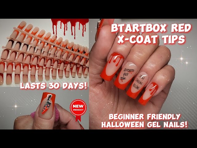 BEST DIY AT HOME NAILS! BTARTBOX NEW XCOAT TIPS! BEST NAIL TIPS FOR GEL X NAILS!