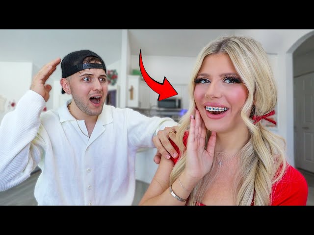 I GOT BRACES!! *Getting My Husbands Reaction*