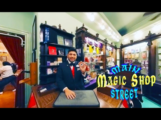 Magician Performing Card Trick at the Disneyland Magic Shop 360 POV