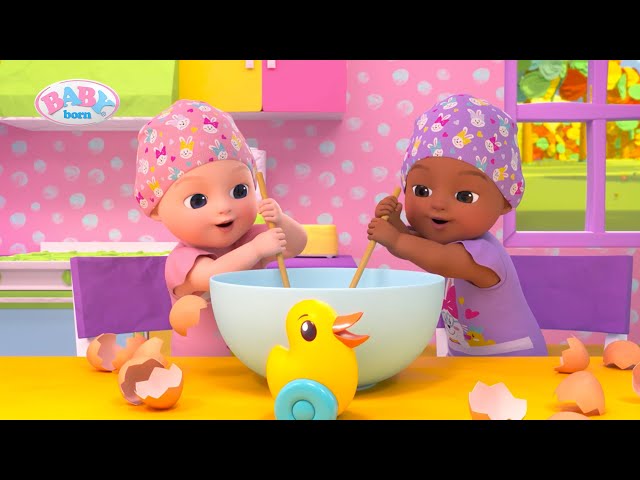 První pečení: BABY born Emma & Eva pečou cupcaky 👶🧁 | Díl 5 | Animovaný seriál BABY born