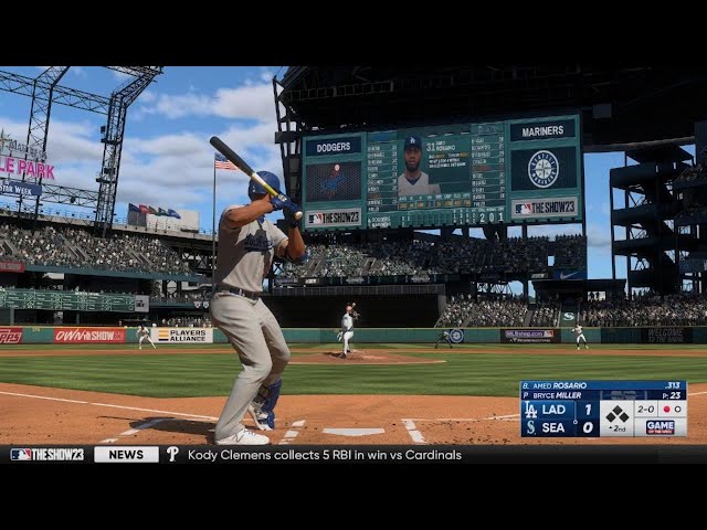 ⚾🔥MLB The Show 23 Franchise Yr 1 MLB Game of Week LA vs. Seattle (Full Game)