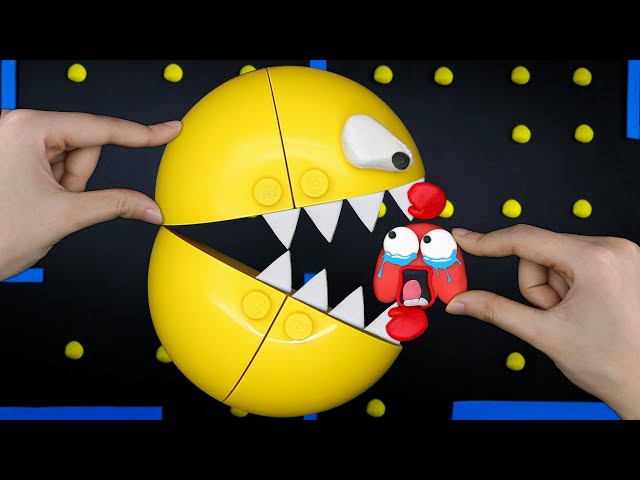 Lego Pac-Man In real life In The Maze Madness | Pacman Stop Motion Animation