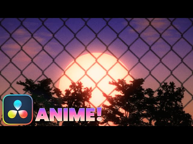 Anime sunset Compositing made in Davinci Resolve