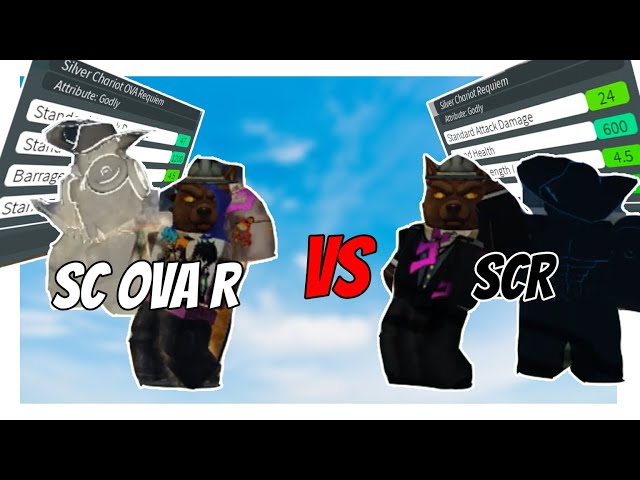 Stand Upright - GODLY SILVER CHARIOT OVA REQUIEM vs GODLY SILVER CHARIOT REQUIEM | Roblox |