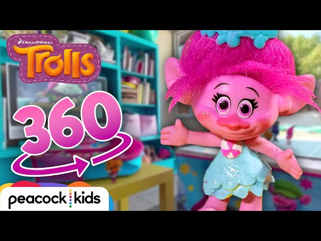 [TROLLS 360° VR] How Many Poppys Can You Find? + More Fun Games! | TROLLS