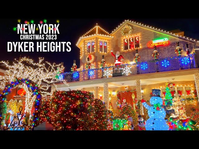 Dyker Heights Christmas Lights 2023 in Brooklyn New York City ✨ NYC Christmas 2023 ✨