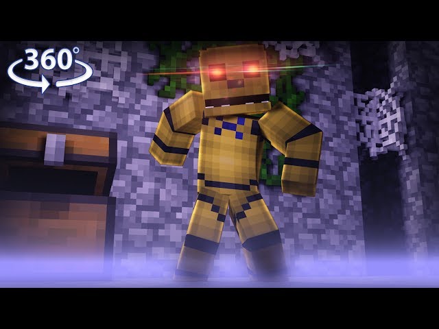 360° Five Nights At Freddy's - GOLDEN FREDDY VISION - Minecraft 360° Video