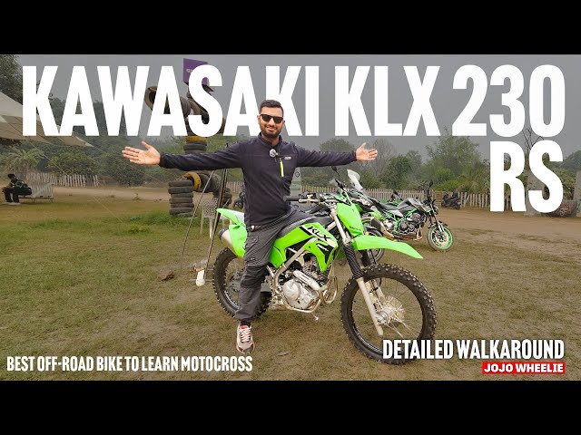 Kawasaki KLX 230 RS most detailed walkaround review | best off-road bike to learn motocross