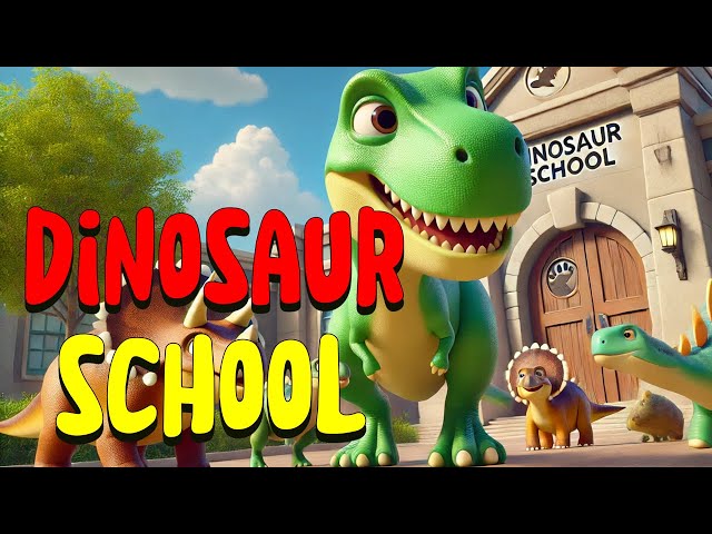 Dinosaur School | Children's Fairy Tales | Learning English | A Bedtime Story