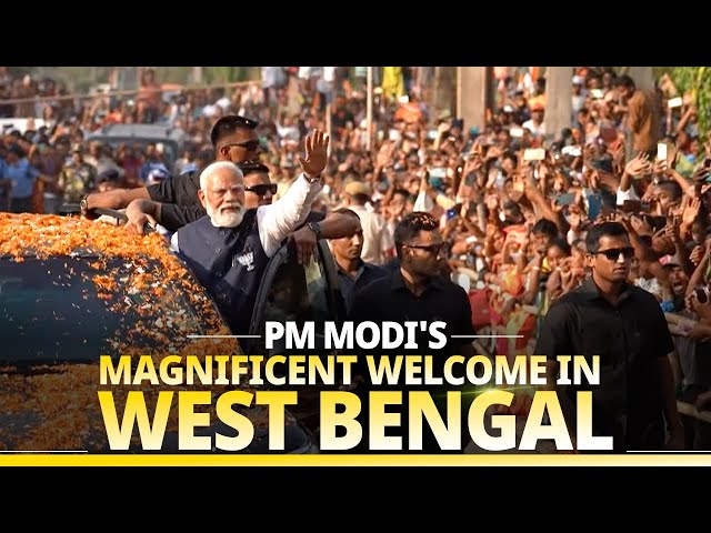 West Bengal extends massive support to PM Modi in his welcome