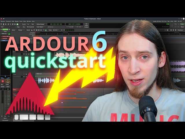 Ardour 6 Quickstart (recording, editing, mixing and exporting)