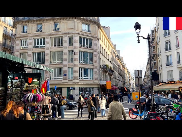 🇫🇷☀️【HDR 4K】Paris Walk - Les Gobelins to Rambuteau via Luxembourg Gardens (Jan 2024)