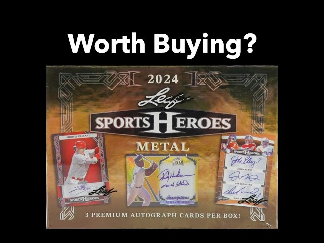 New Product Drop!  2024 Leaf Sports Heroes Metal! 1/1 and much more!