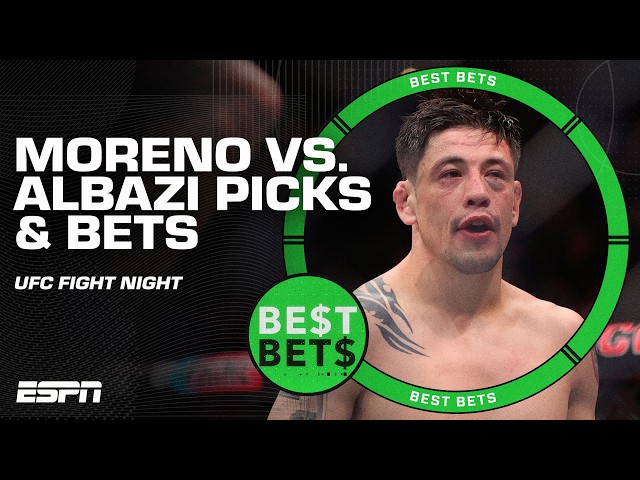 Best Bets for UFC Fight Night: Brandon Moreno (-175) vs. Amir Albazi (+145) 💰 | ESPN MMA