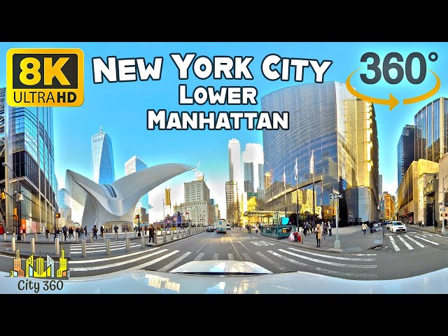 New York City - Lower Manhattan - VR 360 8K Video