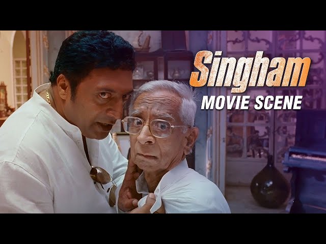 Never Hurt Prakash Raj’s Ego | Singham | Movie Scene | Rohit Shetty