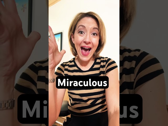 How to Pronounce MIRACULOUS - #SHORTS Quick #English Pronunciation Mini Lesson #Learnenglish