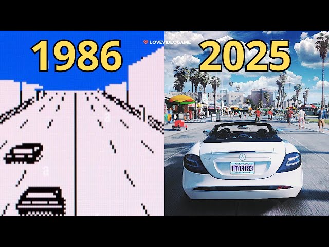 Evolution of Open World Driving Games 1986-2025