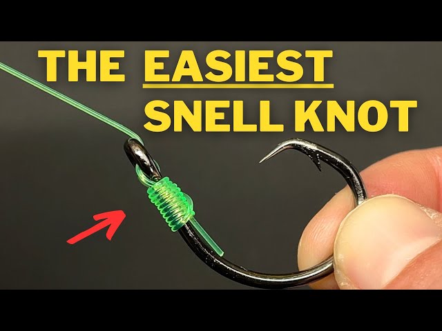 How to tie the Fastest and Easiest Snell Knot! (No Knot Snell)