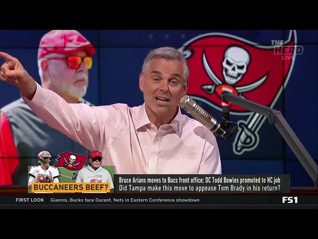 Colin Cowherd blames Bruce Arians for Brady's being a loser and goes berzerk